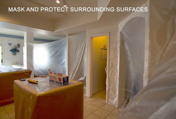 Tile Kitchen Mask and Protect